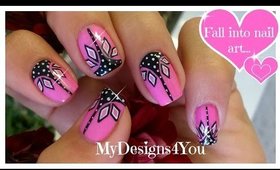 Pink and black nail art | Abstract nails ♥ Розовый Дизайн Ногтей