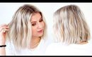5 Minute Flat Iron Waves for Short Hair