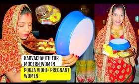 Karvachauth Pooja Vidhi For Modern Women,Pregnant Women,First Karvachauth + Pics| SuperPrincessjo