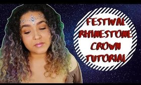 Festival Inspired Makeup: Rhinestone Crown (NoBlandMakeup)