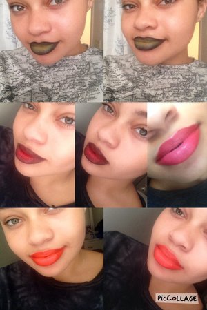 These are all my ombré lip looks, the pink to red being the very first one I've done! 