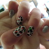 Neon Leopard Print Nails