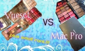 VUESET VS MAC PRO PALETTES + RANT