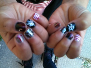 little sisters nails (: