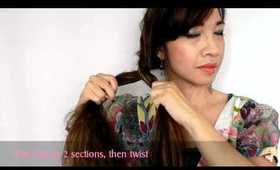 Twisted Side Bun Hairstyle: Fab and Easy