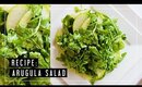 Easy 5 Minute Recipe: Arugula Salad With Apples and Strawberry Vinaigrette