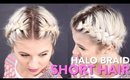 How To Halo Braid Short Hair | Milabu