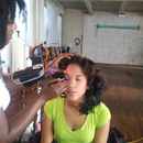 Doing Makeup for Deanna Richmond Shoot