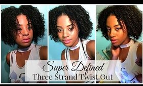 My DNA Defined Three Strand Twist Out | GIVE AWAY 🎁 |