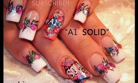 A1 Solid design DEV inspired: robin moses nail art tutorial