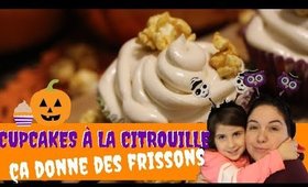 Cupcakes à la citrouille  🎃 Glaçage au caramel- c'était l'idée de Daphné