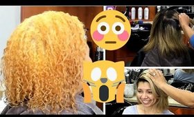 DETAILED Silk Press on Natural Hair! Creamy Ice Blonde/Joico (Voice over)