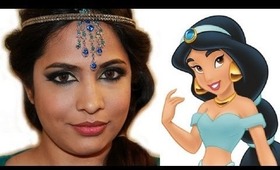 Exotic Arabic Makeup Tutorial : Princess Jasmine Makeup ماكياج العربي