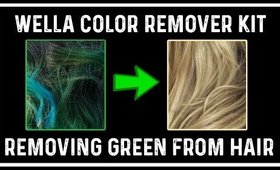 Wella Hair Color Remover Demo + Review Removing Green!