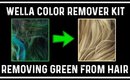 Wella Hair Color Remover Demo + Review Removing Green!