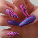 Neon zebra (right hand)