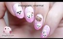 Kawaii marshmallows nail art tutorial