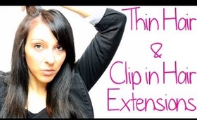 How to Apply Clip In Hair Extensions to Thin Hair - Tips for Thin Hair | Instant Beauty ♡
