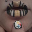 Steelers Lips and Nails