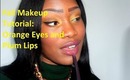 Fall Makeup Tutorial: Orange Eyes and Plum Lips
