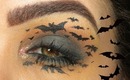 Black Bat Eyes Halloween Tutorial