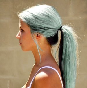 I love this so much, but I would switch the two colors tbh, I can't pull off mostly mint hair =_=