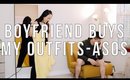 boyfriend does my asos haul + try on / boyfriend buys my outfits couple challenge ✖︎ EverSoCozy