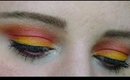 BRIGHT SUMMER EYESHADOW LOOK TUTORIAL