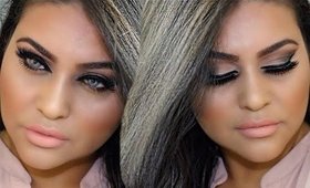 How To: Black and Nude Smokey Eye Makeup Tutorial 2015