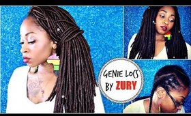 Natural Looking  Zury GENIE LOCS tutorial  (Faux Loc Crochet Braids)  UNDER 2 Hours!!!