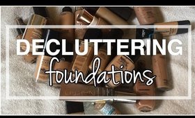 DECLUTTERING My Foundations for Dry/Normal Skin | Drugstore Highend Luxury | MelissaQ