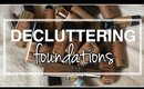 DECLUTTERING My Foundations for Dry/Normal Skin | Drugstore Highend Luxury | MelissaQ