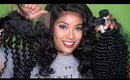 Unboxing: MS HERE Hair Company|Peruvian Deep Wave Pre Plucked Frontal