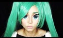 Real Anime Eyes : Hatsune Miku Makeup
