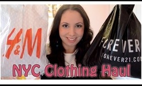 NYC Clothing HAUL! ♡ Forever21 and h&m