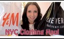 NYC Clothing HAUL! ♡ Forever21 and h&m