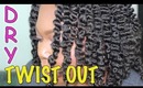 Dry Twist Out on Natural Hair