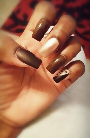 matte and gel nails 