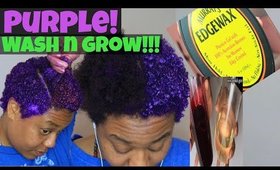 Updated Wash & Go! Purple Hair Paint Wax  on Short Natural Hair! Cyn Doll Cyn Doll