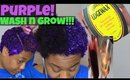 Updated Wash & Go! Purple Hair Paint Wax  on Short Natural Hair! Cyn Doll Cyn Doll