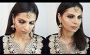 Indian/Pakistani Wedding Reception/Party Guest Makeup Tutorial | Black Gold Halo Eye | Minni Moments