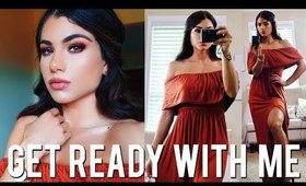 GET READY WITH ME! Summer Edition | Makeup, Hair, & Dress Outfit Idea