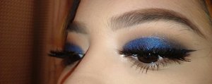 Eyes: Morphe 35O matte & shimmer, Ud Gwen Stefani for blue shade (danger) 
Lashes: Vegas Nay Grand Glamour