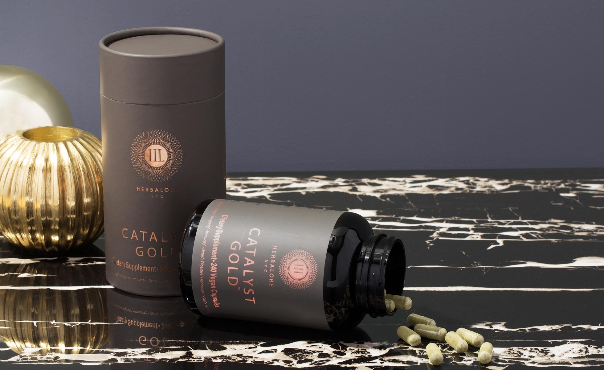 Herbalore Catalyst Gold supplements | Image: Beautylish.com Herbalore Catalyst Gold supplements | Image: Beautylish.com