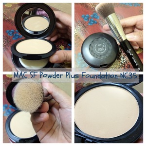 This is my first time to try MAC powder foundation, will see if this can last on my oily face :p 
