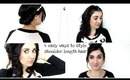 How to style Shoulder length hair