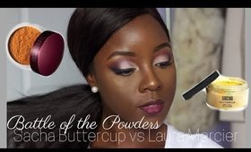BATTLE OF THE | Powders: Sacha Butter Cup vs. Laura Mercier | @rachaelnalumu