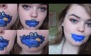 Cookie Monster Lip Makeup - A halloween tutorial
