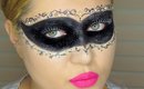 Masquerade Mask Halloween Makeup/Collab