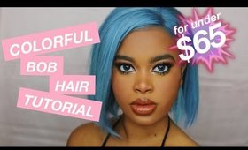 COLORED BOB WIG TUTORIAL | KYLIE JENNER INSPIRED HAIR FOR UNDER $65